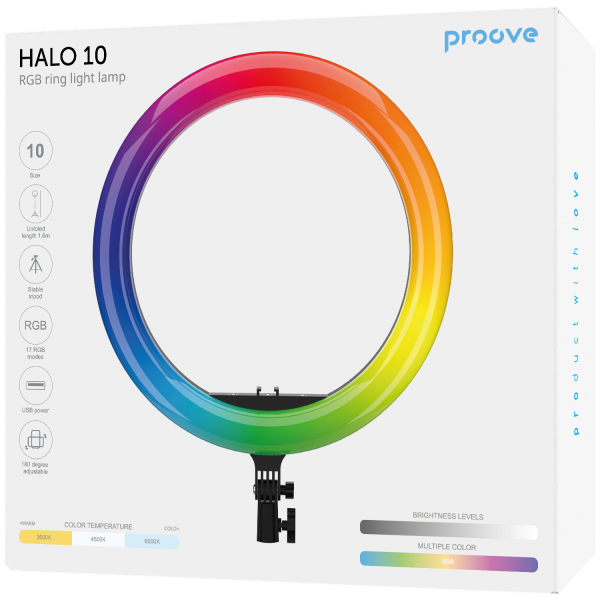 RGB Ring Light Lamp Proove Halo 10 - Photo 1